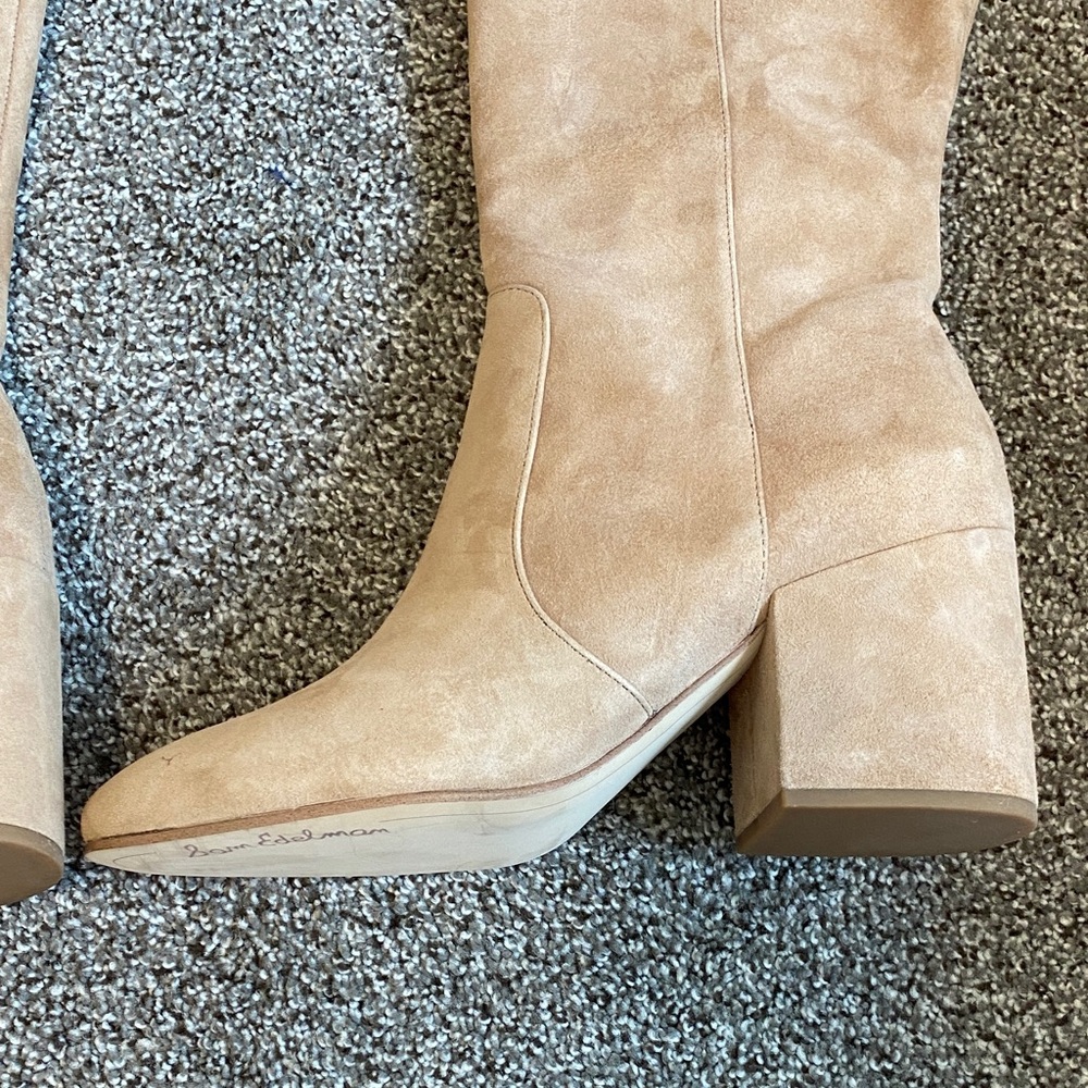 Sam Edelman Beige Knee Boots Size 11 - Picture 9 of 16